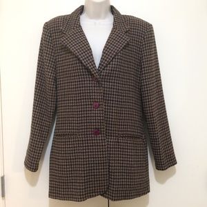 35th and 10th Blazer Ladies Size Small Houndstooth